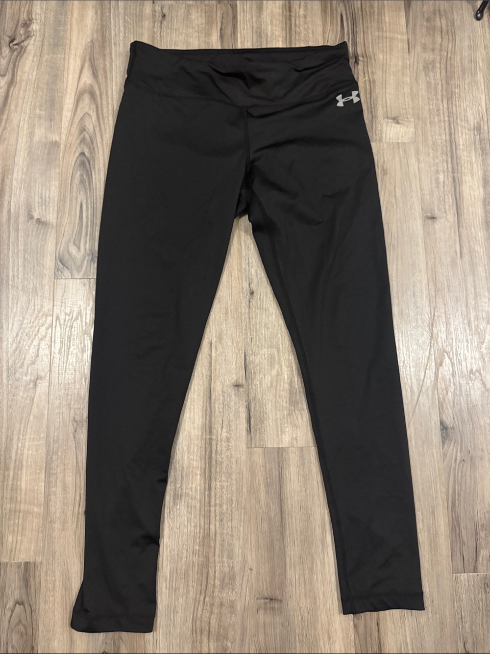 Under Armour Black Performance Leggings with Reflective Logo